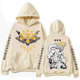 Anime Jujutsu-Kaisen Mahoraga Hoodie Man Woman Harajuku Long Sleeve Pullover Tops