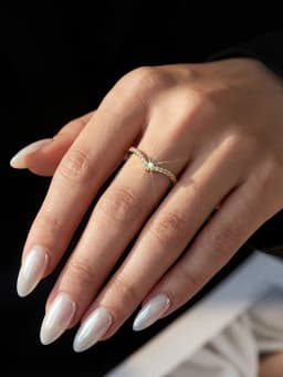 925 Sterling Silver Fashionable Elegant Real Moissanite Diamond V-Shaped Shining Rings For Women Engagement Wedding Jewelry