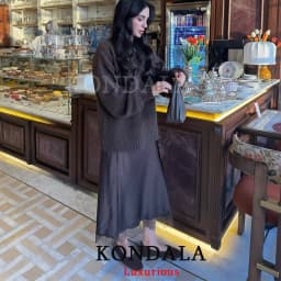 KONDALA Vintage Chic Satin Women Long Lace Skirts High Waist Straight Midi Party Skirt Fashion 2026 Spring Summer Elegant Skirt
