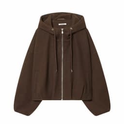 Women Fashion Loose Drawstring Zipper Hooded Jacket Female High Street Casual Long-Sleeved Solid Pockets Jacket