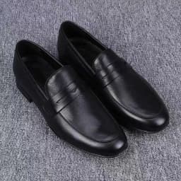 2026 New Soft Leather Men Loafers Slip On Casual Business Driving Shoes Round Toe