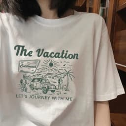 Retro Japanese Short Sleeve Loose T-Shirt Women's Trendy Summer Design Casual Student Top Crew Neck Short Sleeved Top