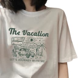 Retro Japanese Short Sleeve Loose T-Shirt Women's Trendy Summer Design Casual Student Top Crew Neck Short Sleeved Top