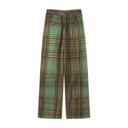 Women's Casual Green Striped Blazer Suit Set - Spring Summer Two Piece Outfit, Comfortable Wide Leg Pants for Travel