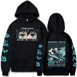 2026 New Demon Slayer Graphic Printed Hoodie Sweatshirt Men's and Women's Hoodie Men's Tops Sports Hoodie Harajuku Y2K Hoodie