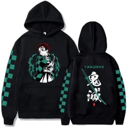 2026 New Demon Slayer Graphic Printed Hoodie Sweatshirt Men's and Women's Hoodie Men's Tops Sports Hoodie Harajuku Y2K Hoodie