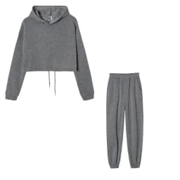 Women's Long-Sleeved Sports Suit, Casual Waist Wear Fashion Trend Two-Piece Set