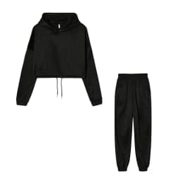 Women's Long-Sleeved Sports Suit, Casual Waist Wear Fashion Trend Two-Piece Set