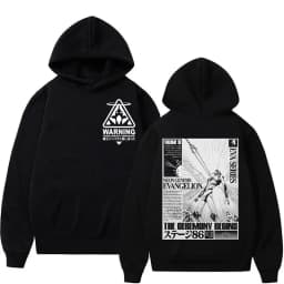 2026 New Evangelion Anime Eva Printed Hoodie Sweatshirt Men's and Women's Hoodie Men's Tops Sports Hoodie Harajuku Y2K Hoodie