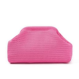 New Beach Bag Knitted Bag Hollow-Out Cloud Clutch Large-Capacity Versatile Color-Blocking Evening Bag Storage Pouch
