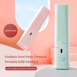 Portable Mini Cute USB Straight Hair Stick Hair Straightener Dormitory Small Power Splint Fluffy Bangs Straight Hair Curling