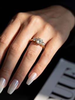 925 Sterling Silver Brilliant 1CT Shiny Round Moissanite Diamond Rings For Women Original Luxury Wedding Fine Jewelry