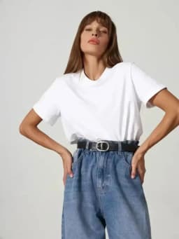 Summer 100% Cotton Women's T-shirt Bottoming Basic Fashionable Solid Lady Short Sleeve Loose Tops Shirts 200g/㎡ Tops