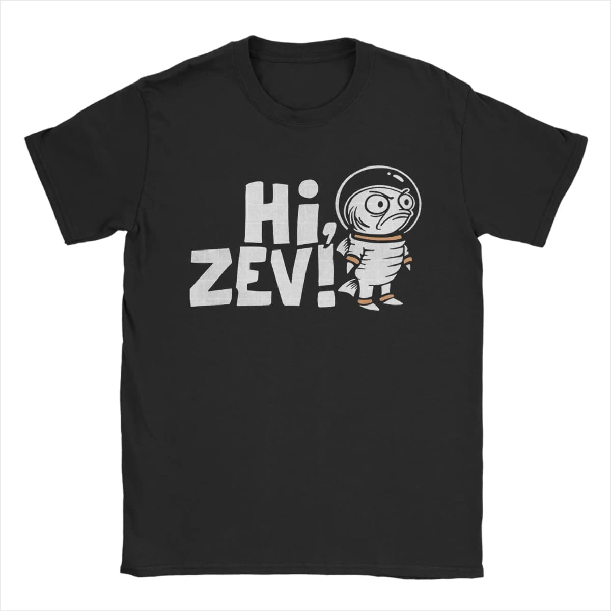 Novelty Dungeon Crawler Carl Hi Zev T-Shirt Men Crewneck Pure Cotton T Shirt Short Sleeve Tees Gift Idea Clothing