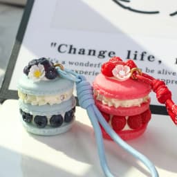 Cute 3D Simulation Food Ice Cream Egg Tart Keychain Resin Charms Bag Accessories Car Key Ring for Women Jewelry Party Gifts