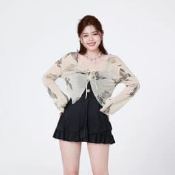 New Plus Size Swimsuit for Women Conservative and Slightly Chubby Butterfly Style Popular Slimming Swimsuit Fashion Long Sleeved