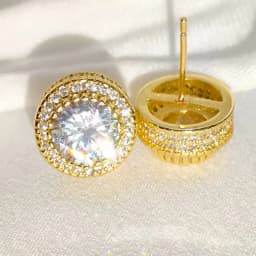 925 Sterling Silver Compact and Simple 1/2/3 Carat Moissanite Shining Women’s Stud Earrings Stylish and Simple