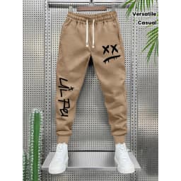 Geometric Print Casual Men'S Pants Street Fitness Multi-Functional Outfit Elastic Stretch Fabric