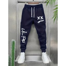 Geometric Print Casual Men'S Pants Street Fitness Multi-Functional Outfit Elastic Stretch Fabric