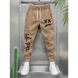 Geometric Print Casual Men'S Pants Street Fitness Multi-Functional Outfit Elastic Stretch Fabric
