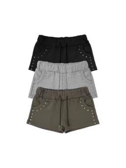 Early spring new hot diamond lace up sexy European and American retro Y2K short high street punk casual simple shorts for women