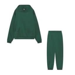 2026 Trend Casual Fashion Thickened Long-Sleeved Sweater And Pants Two-Piece Set with Cap for Women