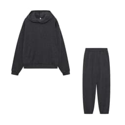 2026 Trend Casual Fashion Thickened Long-Sleeved Sweater And Pants Two-Piece Set with Cap for Women