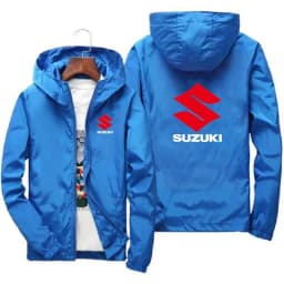 Suzuki Youth Korean Version Thin Hooded Windbreaker Motorcycle Riding Windproof Jacket Outdoor Waterproof Riding Gear