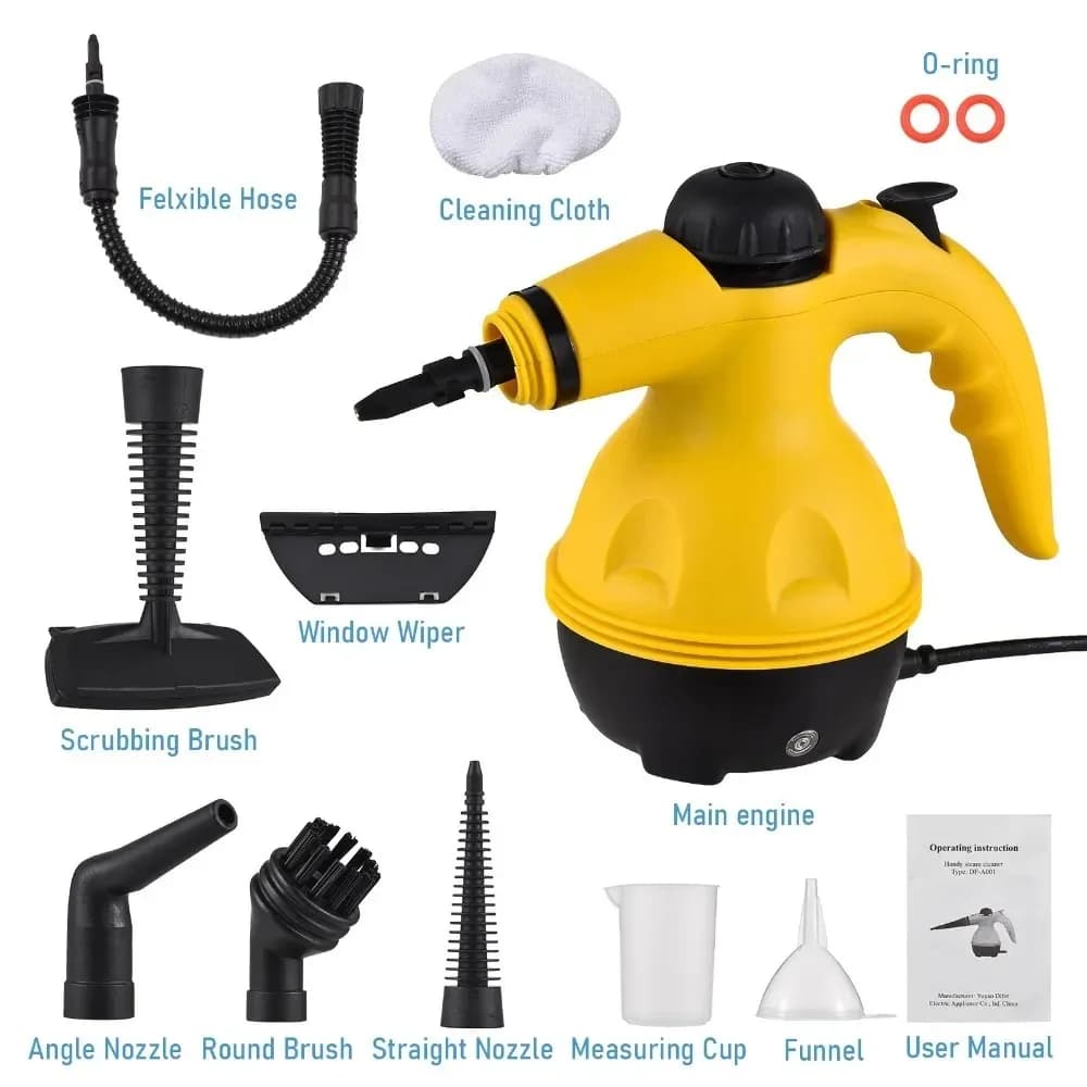 Powerful Handheld Steam Cleaner for Home Bathroom Car Interior High Temperature Multi-Use Range Hood