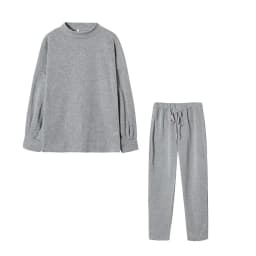 Women's High Collar Sweater Pure Color Trousers 2-Piece Set Casual Autumn Winter Fashion Ensemble