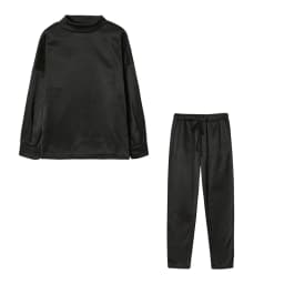 Women's High Collar Sweater Pure Color Trousers 2-Piece Set Casual Autumn Winter Fashion Ensemble