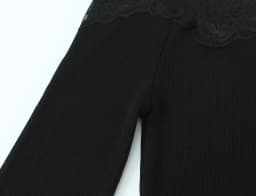 KONDALA Vintage Casual Chic Women Top Solid Slash Neck Long Sleeve Lace Slim Tops New Fashion 2026 Spring Summer Holiday T-shirt