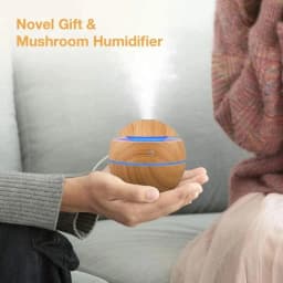 Mini Electric Humidifier for Bedroom Desktop USB Cool Mist Sprayer Aromatherapy Essential Oil Diffuser Wood Grain Air Humidifier