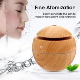 Mini Electric Humidifier for Bedroom Desktop USB Cool Mist Sprayer Aromatherapy Essential Oil Diffuser Wood Grain Air Humidifier