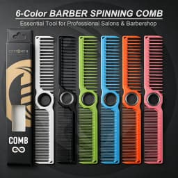 1Pc New Design Fidget Spinning Barber Fade Haircut Combs For Men Women Dual-Sided Wide Fine Tooth Smooth Hair Comb Styling Tools