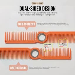 1Pc New Design Fidget Spinning Barber Fade Haircut Combs For Men Women Dual-Sided Wide Fine Tooth Smooth Hair Comb Styling Tools