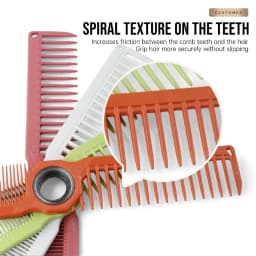 1Pc New Design Fidget Spinning Barber Fade Haircut Combs For Men Women Dual-Sided Wide Fine Tooth Smooth Hair Comb Styling Tools