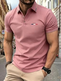 26 Summer New Men's Short Sleeved Polo Shirt Fashion Design Golf Top Casual T-shirt polo