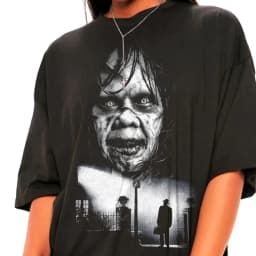 The Exorcist Movie Theme T-shirt Summer New Y2K Cotton Casual Fashion Unisex T-shirt