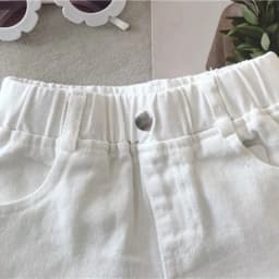 Girls Denim Shorts Summer New Children's Black White Hot Pants Kids Solid Color Short Jeans Fashion Comfotable Thin Korean Pants