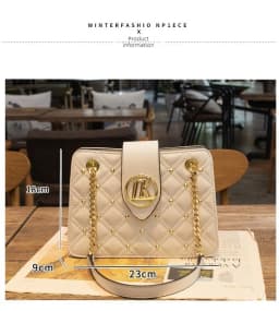 Shoulder Bag, Women's Bag, 2026 New Fashionable Diamond Grid Chain Bag, Crossbody Tote Bag
