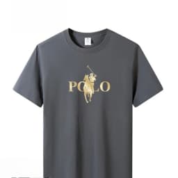 Summer Trendy Brand Men's Clothes Business Casual Short-sleeved T-shirt Fit and Versatile Crew Neck Top Breathable T-shirt