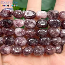 8x12mm Natural Purple Phosphosiderite Irregular Loose Spacer Beads For Jewelry Making DIY Bracelets Necklace Accessories 15''
