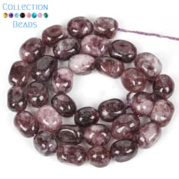 8x12mm Natural Purple Phosphosiderite Irregular Loose Spacer Beads For Jewelry Making DIY Bracelets Necklace Accessories 15''