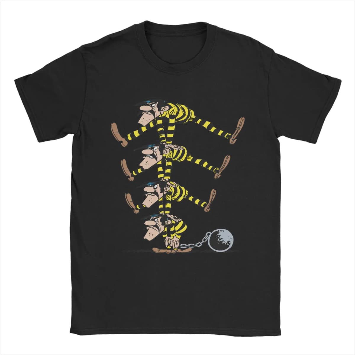 Men's T-Shirts The Dalton Brothers Lucky Luke Humorous 100% Cotton Tees Short Sleeve T Shirt O Neck Tops Gift