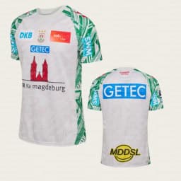 25-26 SC Magdeburg Champions League Home Jersey Handball Match Jersey Autumn Sports Dry Quickly Men's T-Shirt FamilyMatching