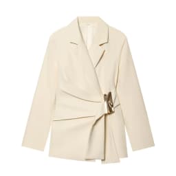 NLZGMSJ 2026 Spring Office Lady Chic Women Blazer Suit Solid Long Sleeve Blazer Long Zipper Pants Fashion Suit