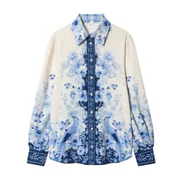 Women's 2026 new spring outfit with European and American style fashionable and simple printed Lyocell shirt and pants set
