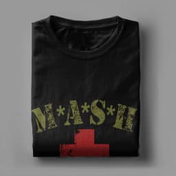 Novelty MASH 4077 T-Shirts for Men Crewneck 100% Cotton T Shirt Short Sleeve Tee Shirt Gift Idea Clothing
