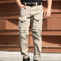 Men's Cargo Military Tactical Casual Trousers Spring Autumn Pants Hiking Camping Climbing Army Combat Running Multi-Pockets